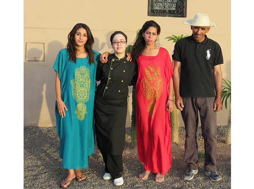 equipe villa romanouk au marroc